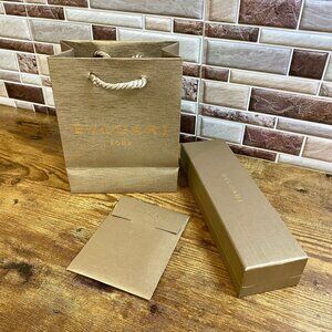 Bvlgari Ring 9x3 Jewelry Box 6x8 Shopping Bag Envelope Card